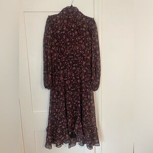 Julia Jordan Black Floral Midi Dress